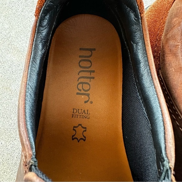 Hotter Leather Slip On Brown Shoes Men’s Size 9.5 Made in England main image 9